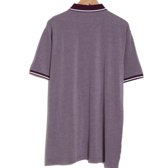 Penguin Short Sleeve Birdseye Knit Polo Italian Plum‎ XXL  NWT IN PACKAGING - Picture 3 of 7